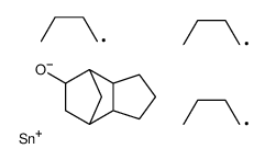 Stannane, tributyl[(octahydro-4,7-methano-1H-inden-5-yl)oxy] Structure