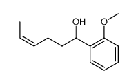 (Z)-1-(2-methoxyphenyl)hex-4-en-1-ol Structure