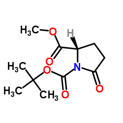 Boc-L-Pyroglutamic acid methyl ester Structure