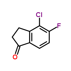 4-Chloro-5-fluoro-1-indanone结构式