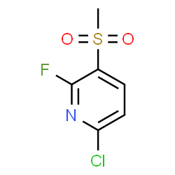 6-CHLORO-2-FLUORO-3-METHANESULFONYL-PYRIDINE结构式