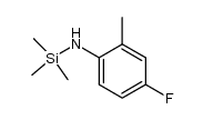 N-trimethylsilyl-4-fluoro-o-toluidine Structure