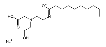 sodium,2-[2-(decanoylamino)ethyl-(2-hydroxyethyl)amino]acetate结构式
