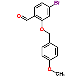 4-Bromo-2-[(4-methoxybenzyl)oxy]benzaldehyde Structure