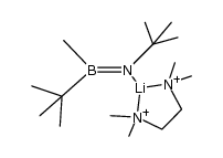 tert-butyl{tert-butyl((tetramethylethylenediamine)lithio)amino}methylborane Structure