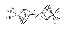 Hexacarbonyl-μ-2-5:8,9-η-2'-5':8',9'-η-11,11'-bi(7,10-dimethyl-bicyclo{4.4.1}undeca-2,4,8-trien-11-yl)dichrom结构式