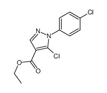 5-氯-1-(4-氯苯基)-1H-吡唑-4-羧酸乙酯结构式