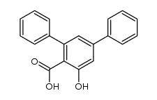 5'-hydroxy-m-terphenyl-4'-carboxylic acid结构式