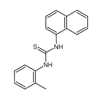 1-naphthalen-1-yl-3-o-tolyl-thiourea结构式