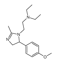 N,N-diethyl-2-[5-(4-methoxyphenyl)-2-methyl-4,5-dihydroimidazol-1-yl]ethanamine Structure