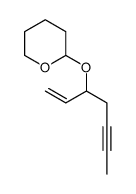 2-hept-1-en-5-yn-3-yloxyoxane结构式