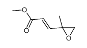 methyl 3-(2-methyloxiran-2-yl)prop-2-enoate结构式