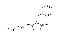 (S)-1-benzyl-5-methoxymethoxymethyl-2-oxo-3-pyrroline结构式