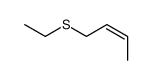 (E)-1-ethylsulfanylbut-2-ene结构式