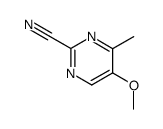 2-Pyrimidinecarbonitrile, 5-methoxy-4-methyl- (9CI)结构式