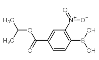 4-(Isopropoxycarbonyl)-2-nitrophenylboronic acid Structure