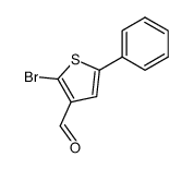 2-bromo-5-phenylthiophene-3-carbaldehyde结构式