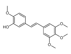 2-methoxy-5-[2-(3,4,5-trimethoxyphenyl)ethenyl]phenol Structure