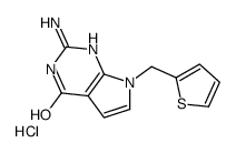 2-AMINO-7-THENYL-1,7-DIHYDRO-4H-PYRROLO[2,3-D]PYRIMIDIN-4-ONE HYDROCHLORIDE结构式