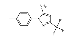 1-(p-tolyl)-3-(trifluoromethyl)-1H-pyrazol-5-amine Structure