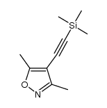 3,5-dimethyl-4-((trimethylsilyl)ethynyl)isoxazole Structure