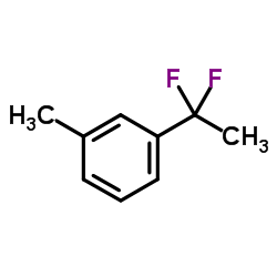 1-(1,1-Difluoroethyl)-3-methylbenzene结构式