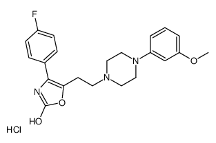 4-(4-fluorophenyl)-5-[2-[4-(3-methoxyphenyl)piperazin-1-yl]ethyl]-3H-1,3-oxazol-2-one,hydrochloride结构式