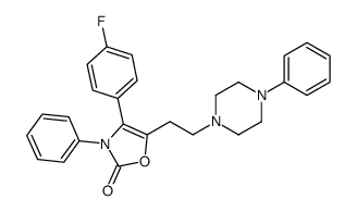 4-(4-fluorophenyl)-3-phenyl-5-[2-(4-phenylpiperazin-1-yl)ethyl]-1,3-oxazol-2-one Structure