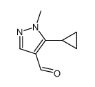 5-cyclopropyl-1-methyl-1H-pyrazole-4-carbaldehyde(SALTDATA: FREE)结构式