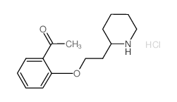 1-{2-[2-(2-Piperidinyl)ethoxy]phenyl}-1-ethanone hydrochloride Structure