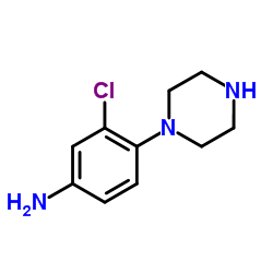 3-chloro-4-(piperazin-1-yl)aniline Structure