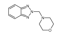 N-[(benzotriazol-2-yl)methyl]morpholine结构式