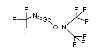 N-(((bis(trifluoromethyl)amino)oxy)germylene)-1,1,1-trifluoromethanamine Structure