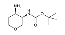 ((3R,4R)-4-aminotetrahydro-2H-pyran-3-yl)carbamate Structure