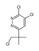 3,4-dichloro-6-(1-chloro-2-methylpropan-2-yl)pyridazine结构式