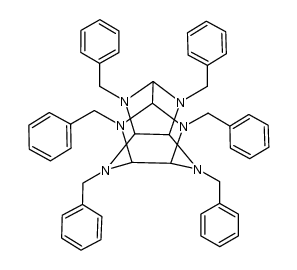 2,​4,​6,​8,​10,​12-​hexabenzyl-​2,​4,​5,​8,​10,​12-​hexaazatetracyclo[5.​5.0.03,​11.05,​9]​dodecane结构式