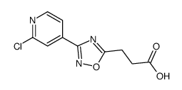 3-[3-(2-chloropyridin-4-yl)-1,2,4-oxadiazol-5-yl]propanoic acid Structure