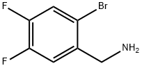 (2-Bromo-4,5-difluorophenyl)methanamine Structure
