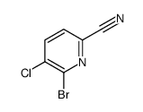 6-溴-5-氯吡啶-2-腈结构式