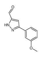 5-(3-methoxyphenyl)-1H-pyrazole-3-carbaldehyde Structure