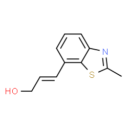 2-Propen-1-ol,3-(2-methyl-7-benzothiazolyl)-,(E)-(9CI) Structure