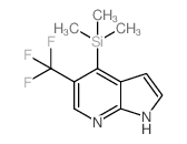 5-(Trifluoromethyl)-4-(trimethylsilyl)-1H-pyrrolo[2,3-b]pyridine Structure