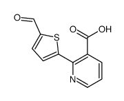 2-(5-formylthiophen-2-yl)pyridine-3-carboxylic acid结构式