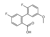 4-fluoro-2-(2-fluoro-5-methoxyphenyl)benzoic acid结构式