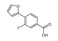 3-fluoro-4-(furan-2-yl)benzoic acid Structure