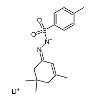 3,5,5-Trimethyl-2-cyclohexenone tosylhydrazone lithium salt结构式