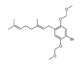 5-bromo-2-geranyl-1,4-benzenediol结构式