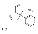 2-phenyl-2-prop-2-enylpent-4-en-1-amine,hydrochloride结构式