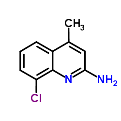 8-Chloro-4-methyl-2-quinolinamine Structure