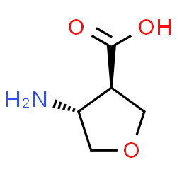 3-Furancarboxylic acid,4-aminotetrahydro-,(3R,4R)-rel-结构式